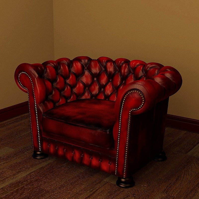 Chesterfield armchair preview image 1